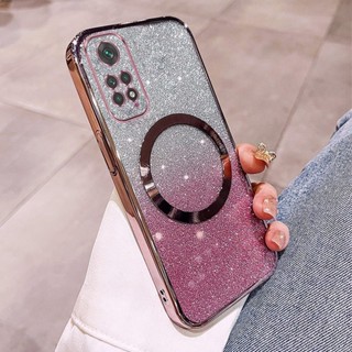 電鍍閃光時尚外殼 Redmi note 11 4G note 11s 4G note 11 pro 4G 手機殼帶磁吸防