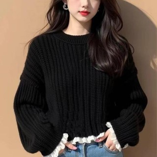 衣時尚 針織衫 上衣 毛線 搭配大衣 保暖 新款寬鬆加厚保暖針織衫女氣質減齡顯瘦毛衣NE339-5562.
