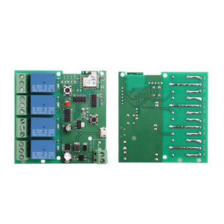 USB5V/DC7-32V 4CH WiFi遙控繼電器開關模組 EveLink APP