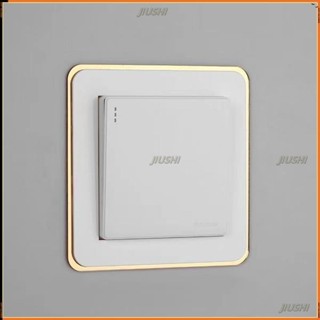 JS優品*♠開關貼紙♠ 高檔 開關貼 保護套 客廳免粘防水家用現代開關插座簡約貼插座裝飾