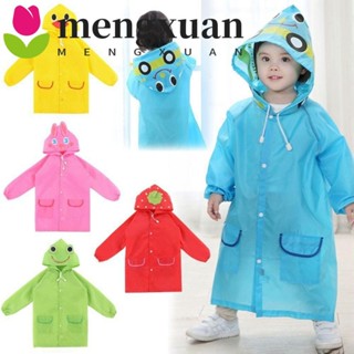 MENGXUAN兒童連帽雨衣,鴨子兔子卡通動物雨衣,非一次性防水的厚的可重複使用的雨披男孩/女孩