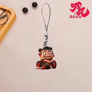 ✨新品 臺灣熱銷 免運✨哪吒2魔童鬧海手機鏈亞克力周邊搞怪平面掛件飾品學生包包禮品