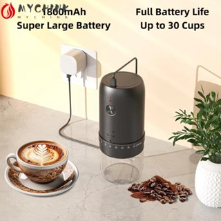 CHINK 充電式研磨機,40 檔強力電動咖啡豆研磨機,快速磨豆粉外部可調專業電動咖啡研磨機家用