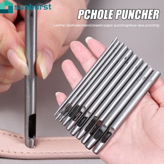 皮革打孔工具 - 帶孔皮帶打孔 - 用於錶帶、皮帶、紙 - 圓形空心打孔器 - Leathercraft Sewing