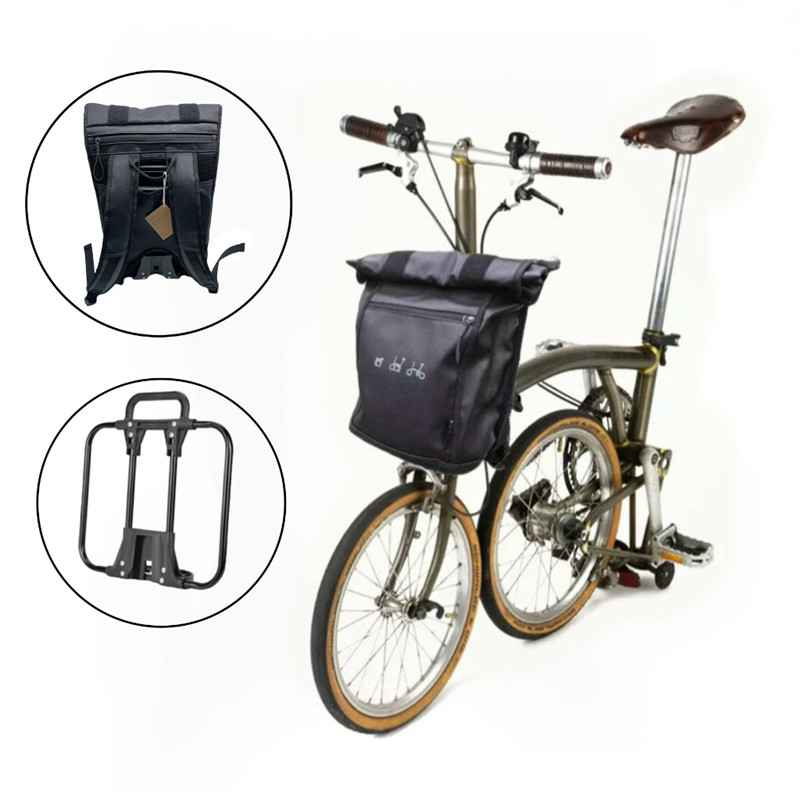 Litepro 12L 自行車防水背包適用於 Brompton/Dirdy/Dahon 折疊自行車前包戶外休閒便攜包