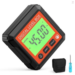 3 合 1 磁性傾斜器數字水平儀和角度查詢器多功能 4 * 90° 傾角儀 LCD 顯示傾角儀儀表 4 單元可切換