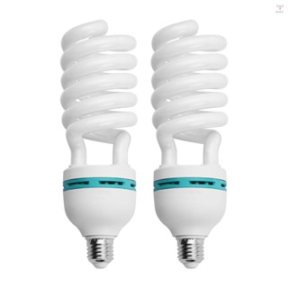 螺旋熒光燈泡 135W 5500K 日光 E27 插座 110V 節能工作室攝影影片照明