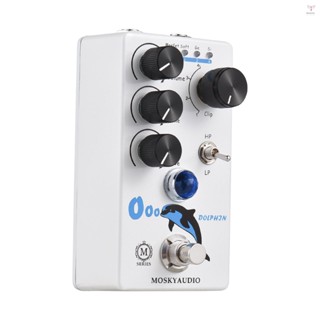 Moskyaudio 失真/過載吉他效果踏板 4 模式開關音量/音調/驅動控制緊湊型便攜式數字過載吉他效果器效果處理器用