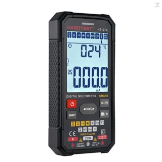 Toyutw)habotest HT127A 智慧數字萬用表 3.1 英寸 LCD TN 顯示 6000 計數萬能表自動