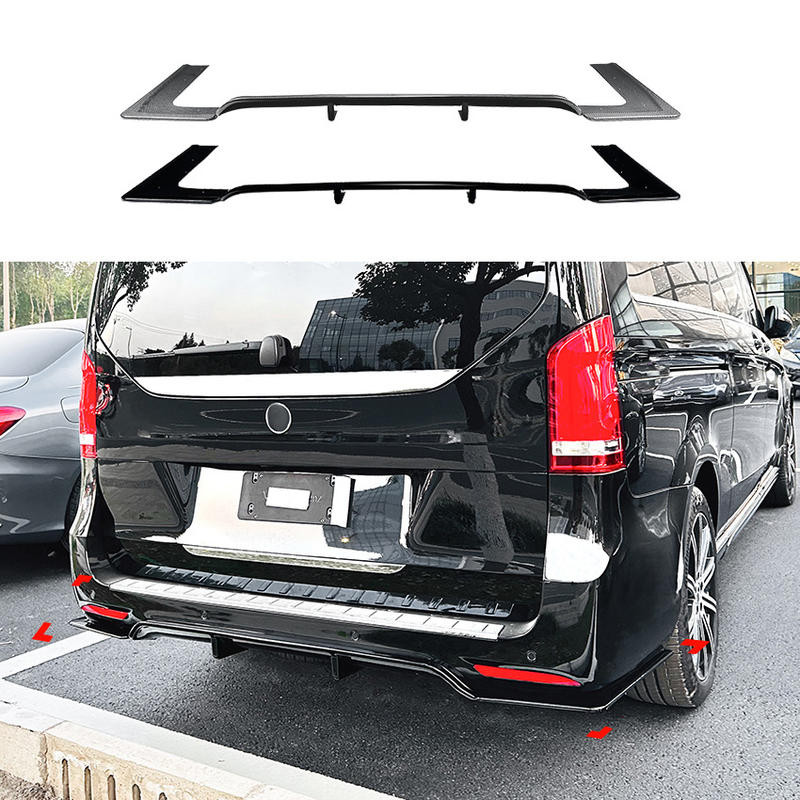 賓士V級V260 W447 AMG Line 2018-23後杠後唇尾唇擾流板改裝