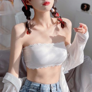 《現貨下單》隱形美背無肩帶抹胸內衣女學生防走光裹胸內衣薄款夏季大尺碼內衣無鋼圈內衣無肩帶內衣隱形內衣無痕女內衣胸罩