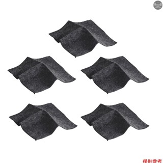 5 件裝納米布汽車劃痕水漬膠水氧化奈米魔術布劃痕去除劑適用於汽車卡車摩托車自行車汽車錶面清潔劑