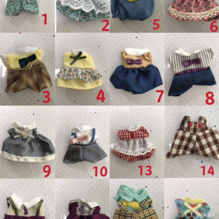 娃の衣👗 森林動物家族 迷你兔娃娃衣服 只有一個尺碼 適合森貝兒大號娃娃 森林家族娃衣 娃娃換裝 公仔服裝