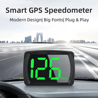 Y03 汽車 GPS HUD 平視顯示器通用數字車速錶投影儀公裡/小時大字體速度錶顯示器汽車電子零件