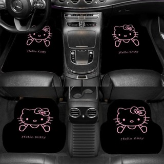 hello kitty 汽車腳墊防滑通用型車內腳踏墊耐髒易清洗女生車內汽車裝飾用品