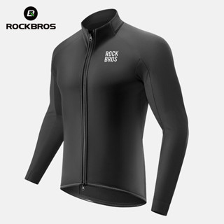 ROCKBROS 保暖絲絨騎行服複合面料高密度防風冬季騎行長袖輕便透氣山地公路自行車冬季騎行服