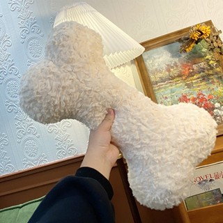 狗骨頭 毛絨小吊飾抱枕娃娃 創意設計 獨特造型 柔軟舒適 潮流百搭家居裝飾 可作為禮物