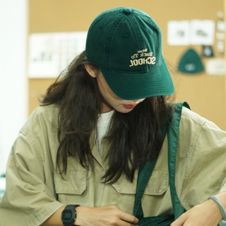 【臺灣出貨】日係軟頂巨顯白墨綠色鴨舌帽女夏季刺繡防曬百搭遮陽棒球帽男帽子