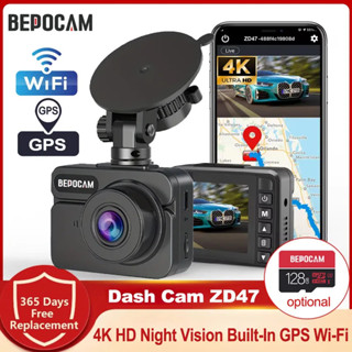 BEPOCAM 行車記錄儀 ZD47 4K 高畫質行車記錄儀車載攝像頭 2 英寸螢幕 F1.8 夜視 WDR 車載硬盤錄像