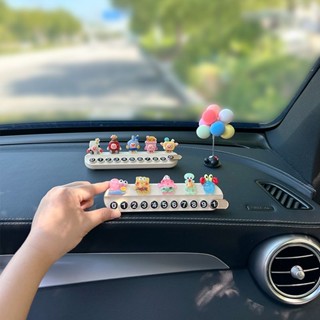 新品現貨汽車臨時停車號碼牌高階留號器女車載內手機移動挪車電話擺件汽車臨時停車號牌高階女士號碼保持器20250508