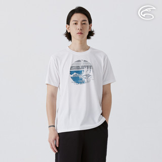 ADISI 男UPF50+防曬抑菌圓領短袖排汗衣 AL2511031 白色 (S-3XL)｜抗UV 吸濕排汗 防臭