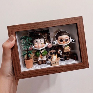 現貨≈中空相框≈ [靈活擺放]盲盒立體展示中空diy玩偶相框公仔手辦手工泡泡收納擺臺瑪特