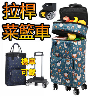 JH現貨 折疊購物車 保溫購物車 菜籃車 折疊買菜車 五輪購物車 買菜推車 菜籃推車 機車菜籃車 保冷購物車母親節