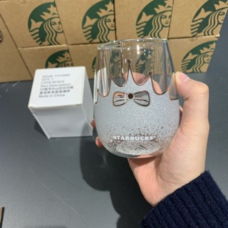 星巴克杯子皇冠玻璃杯水杯咖啡杯桌面杯啤酒杯伴手禮禮物杯墊237ml