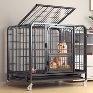 狗籠子 小型犬 大型犬室內室外狗窩帶廁所 寵物圍欄加固折疊 大型狗籠 籠子 狗籠 大狗籠 狗柵欄 寵物籠 狗狗籠子