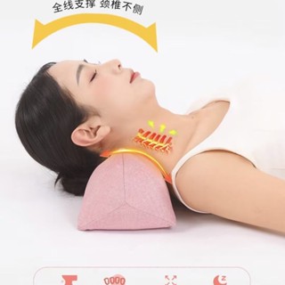 ♥【助眠蕎麥】三角頸椎枕蕎麥枕頭成人護頸椎助睡眠矯正反弓變直專用護頸枕枕芯❣✪4.29