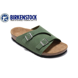 Birkenstock 827 男式/女式經典軟木綠色拖鞋沙灘樂福鞋 34-46