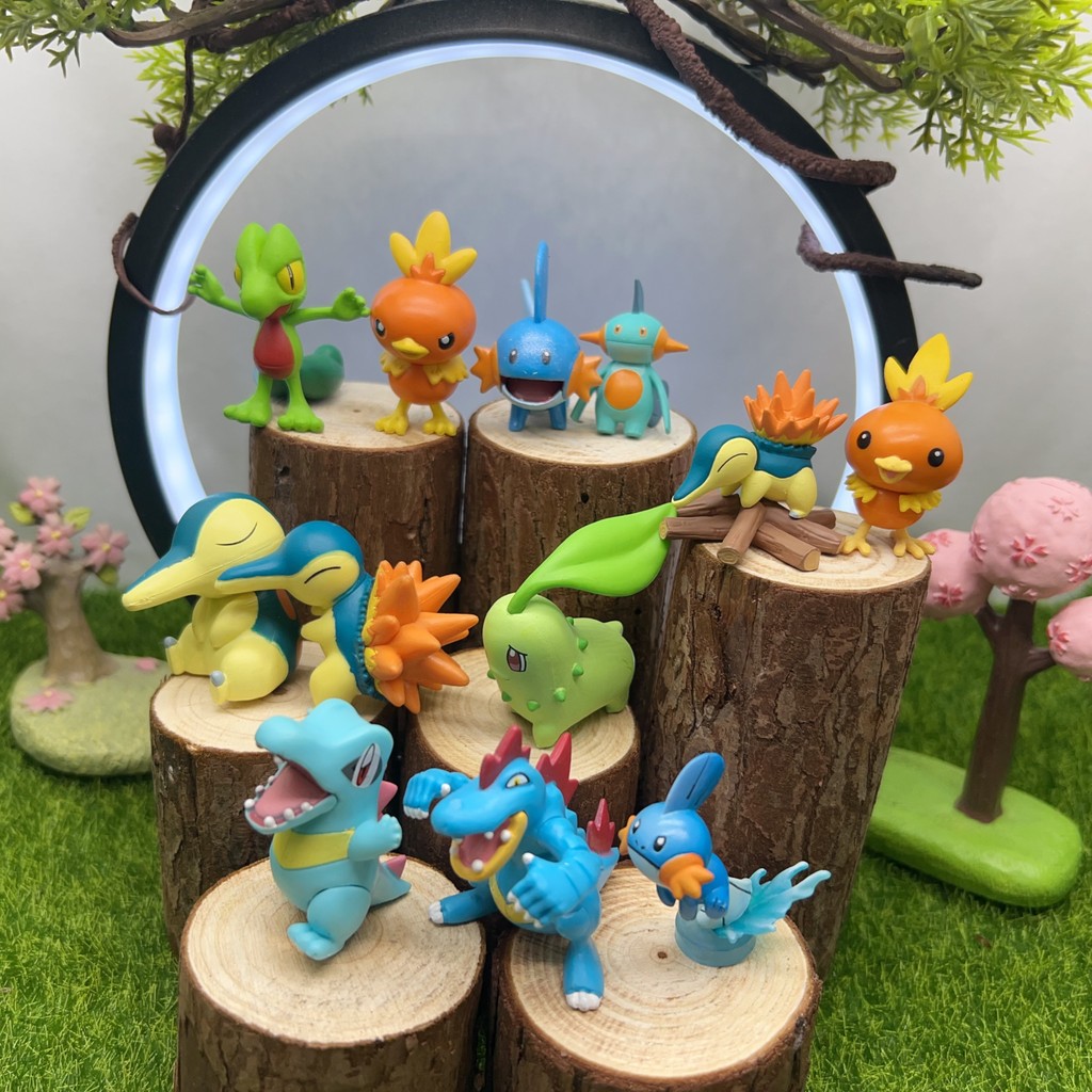 ‌神奇寶貝 寶可夢收藏模型 - 木守宮、小鋸鱷、火稚雞、水躍魚、菊草葉、火球鼠、大力鱷‌ | ‌生日禮物、現貨、小朋友最