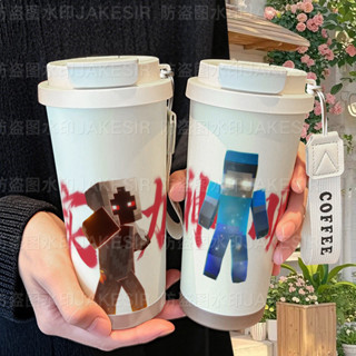 我的世界周邊316不鏽鋼大容量吸管水杯大容量兒童水杯