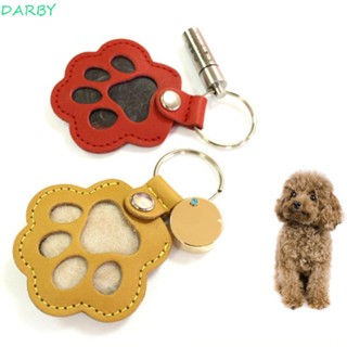DARBY寵物毛髮收納袋,有創造力的可愛的貓爪鑰匙圈,鑰匙圈PU皮革小狗狗爪吊墜男女通用的