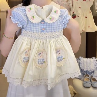 女童洛麗塔公主裙 女寶寶夏季2025新款套裝 女童洋氣甜美連衣裙 女寶寶夏天蛋糕裙 女童卡通連衣裙 女孩夏季公主裙
