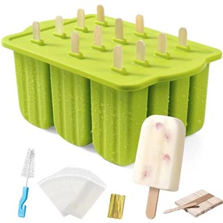 限時特惠💕食品級矽膠雪糕模具冰糕冰棒自製冰塊商用冷凍製作冰棒冰淇淋激淩 製冰盒 製冰棒 壹品生活家居