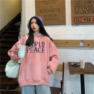 胖胖美依 S-4XL 大碼女裝 卡通印花上衣 學院風 連帽T卹 大尺碼上衣 新款連帽套頭衛衣慵懶風ins外套-2188.