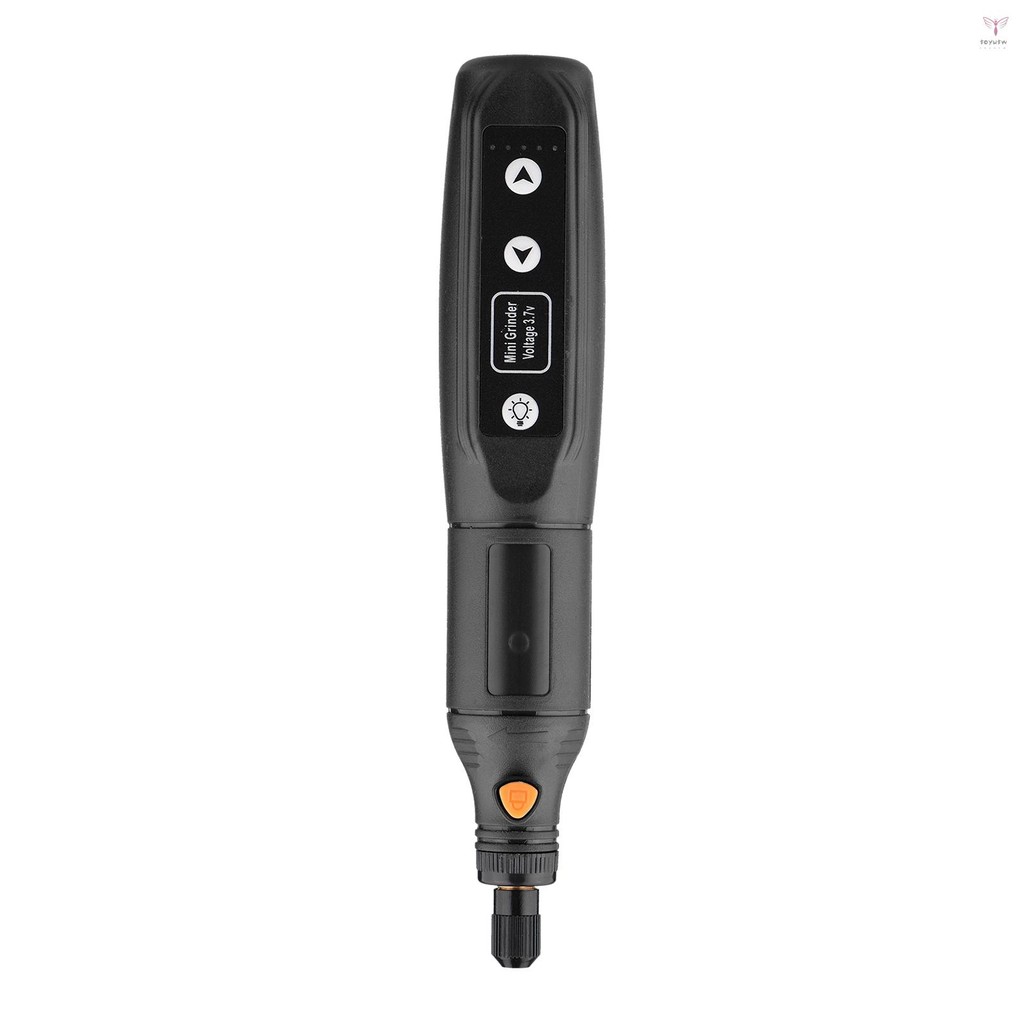 5 速調節迷你電動研磨機工具套裝 USB 充電研磨機 2000mAh 可充電手持式旋轉工具套裝,帶鋰離子電池 USB 充