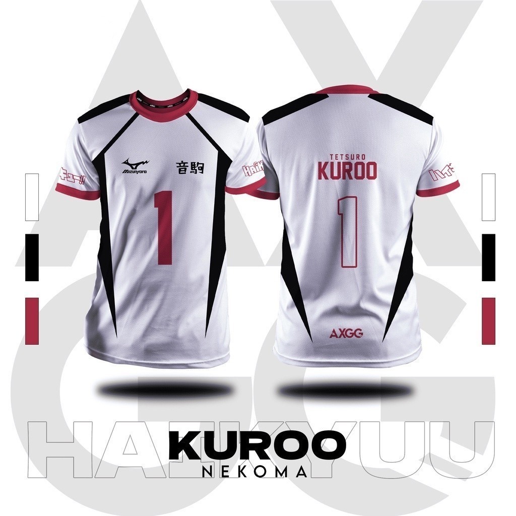 時尚新品 Haikyuu Nekoma - Kuroo '動漫襯衫