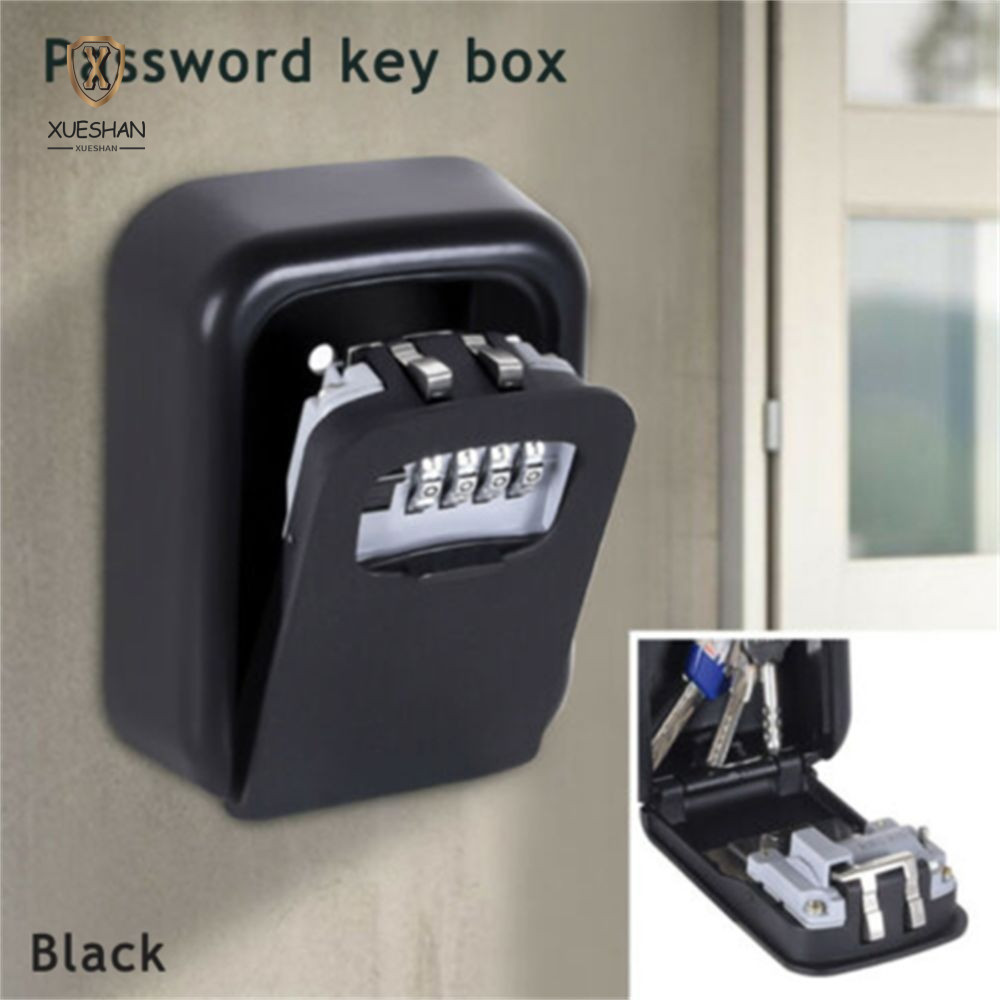 XUESHAN 安全盒防風雨 4 位密碼壁掛式保險箱