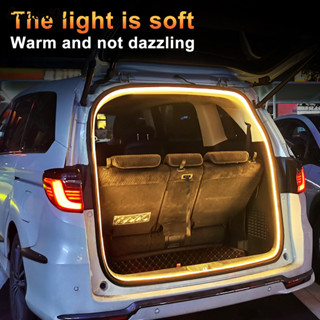 動態流動汽車後備箱燈條柔性樹幹燈條通用汽車後備箱 Led 燈條動態流動歡迎照明適用於所有車型自動傳感器