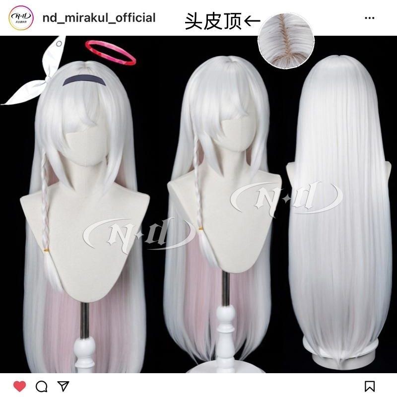 無需修剪 卡布蘿ND 送頭模+發網 台灣出貨普拉娜 碧藍檔案 黑阿羅那 角色造型款cos假髮毛娘作