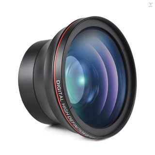 58mm 相機鏡頭套件,帶 0.43X 廣角鏡頭 + 微距鏡頭鋁合金數碼單反相機鏡頭更換,適用於佳能 EOS 70D/7