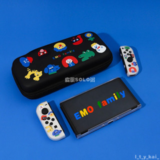 🚚臺灣出貨🎮 和風貓飯switch收納包 盒保護套 卡槽oled任天堂防摔手拿包 小怪獸 switch2收納包