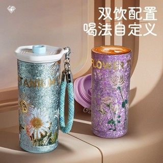 現貨本意06 Bigcar大卡純鈦保溫杯 高檔戶外便攜車載鈦杯 保溫保冷吸管咖啡杯 500ML便攜手提保溫鈦杯