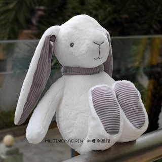 softlife原創白色小白兔子安撫玩偶兒童陪睡毛絨玩具女孩生日禮物