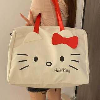 HelloKitty貓手提包 輕便拉桿旅遊出差手提袋 外出遊玩斜揹包 女生收納袋行李袋
