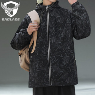 Eaglade 摩托車騎行飛行員夾克男士防水風衣防刮 S1257 黑色 D04