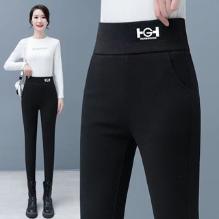 刷毛加厚打底褲女|時尚外穿緊身褲|新款款爆款長褲|冬季保暖褲|加絨加厚棉褲|大碼女裝長褲|氣質媽媽高腰褲