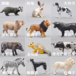 現貨出口正版全新模擬動物模型兒童玩具野生老虎獅子大象長頸鹿河馬